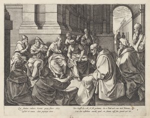 Boaz and the Elders The History of Ruth (serietittel) av Hendrick Goltzius