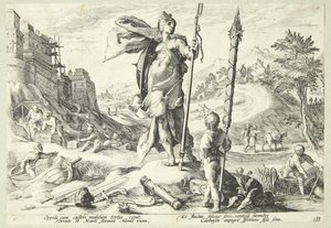 Bronsealderen av Hendrick Goltzius