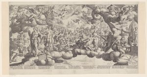 Bryllup av Amor og Psyke av Hendrick Goltzius