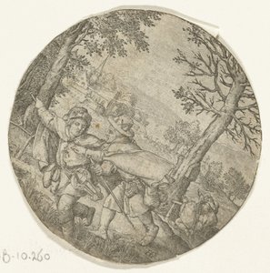 Blinden leder blinden av Hendrick Goltzius