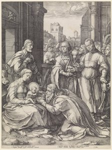 De tre kongene av Hendrick Goltzius