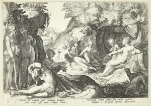 Diana oppdager Kallistos graviditet av Hendrick Goltzius