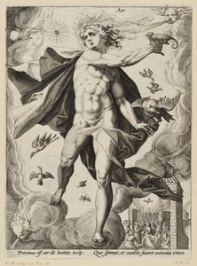 De fire elementene: Luft av Hendrick Goltzius