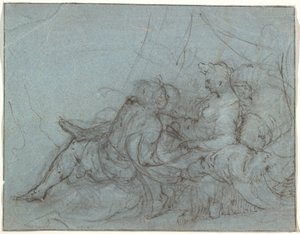 Kjære par av Hendrick Goltzius