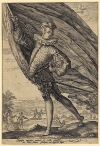 Fanebærer av Hendrick Goltzius