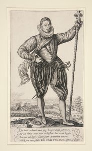 Gerrit de Jong (eller gjeddebærer stående) av Hendrick Goltzius