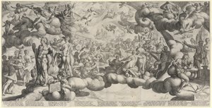 Bryllupet mellom Amor og Psyche av Hendrick Goltzius
