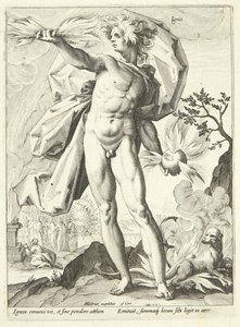 Ild (brann) av Hendrick Goltzius