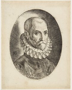 Johannes Stradanus av Hendrick Goltzius