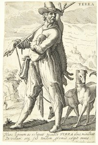 Jord (Terra) av Hendrick Goltzius