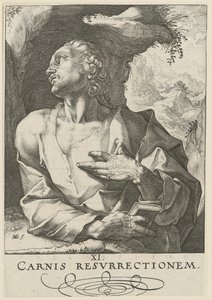 Judas Taddeus, blad 12 i serien «Kristus, de tolv apostlene og Paulus» av Hendrick Goltzius
