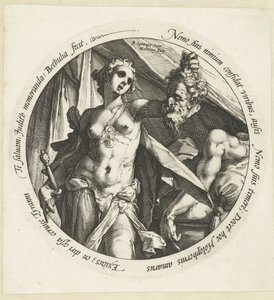 Judith med hodet til Holofernes av Hendrick Goltzius