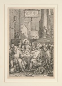 Nattverden, fra The Passion, nr. 1 i en serie på 12 graveringer av Hendrick Goltzius