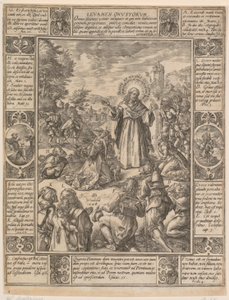 Levamen Onustrorum, blad 1 fra serien «Allegorier over den kristne tro» av Hendrick Goltzius