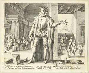 Legen som menneske av Hendrick Goltzius
