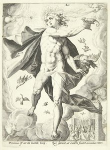 Luft (Aer) av Hendrick Goltzius