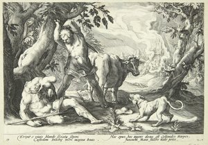 Mercury dreper Argus av Hendrick Goltzius