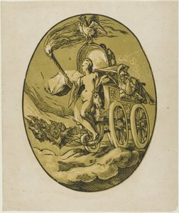 Nox, plate syv fra Demogorgon and the Deities av Hendrick Goltzius