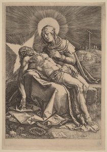Pietà (Den sørgende jomfruen med den døde Kristus i fanget)