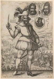 Pluto, blad 3 fra serien «Åtte antikke guddommer» av Hendrick Goltzius