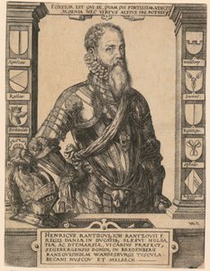 Portrett av Henricus Rantzovius [Heinrich von Rantzau] av Hendrick Goltzius