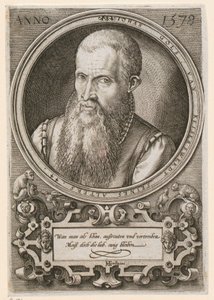 Portrett av Jan Goltz II [Jan Gols; Johan Gols] av Hendrick Goltzius