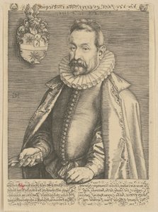 Portrett av Jan Nicquet av Hendrick Goltzius