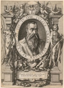 Portrett av Julius Caesar Scaliger av Hendrick Goltzius