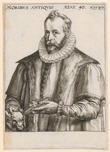 Portrett av Justus Lipsius av Hendrick Goltzius