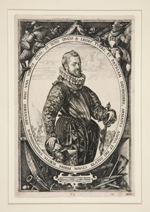 Portrett av Jacques de la Faille av Hendrick Goltzius