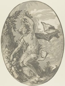 Proserpine, plate fem fra Demogorgon and the Deities av Hendrick Goltzius