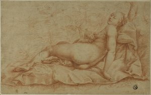 Liggende Venus av Hendrick Goltzius