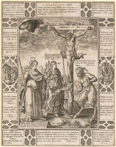 Satisfactio Christi, blad 3 fra serien «Allegorier over den kristne tro» av Hendrick Goltzius