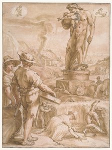 Saturn Syv planeter (serietittel) av Hendrick Goltzius