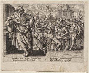 St. Bartolomeus av Hendrick Goltzius