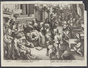 St. Paulus oppdro Eutykus av Hendrick Goltzius