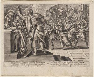 St. Judas Thaddeus og Simon ildsjelen av Hendrick Goltzius