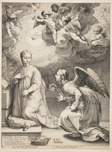 Kunngjøringen av Hendrick Goltzius