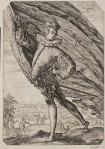 Den store fanebæreren av Hendrick Goltzius