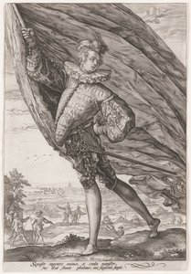 Den store fanebæreren av Hendrick Goltzius