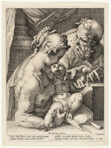Den hellige familie av Hendrick Goltzius