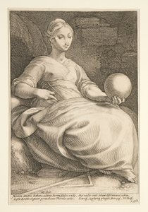 The Nine Muses: Erato, #7 i en serie på 9 av Hendrick Goltzius