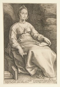 The Nine Muses: Melpomene, #3 i en serie på 9 av Hendrick Goltzius