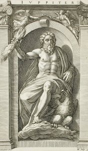 Serien med antikke guder av Hendrick Goltzius