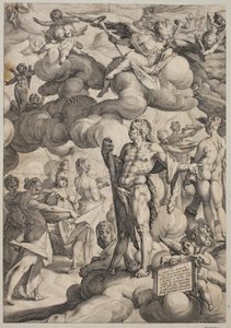 Bryllupet til Amor og Psyke av Hendrick Goltzius