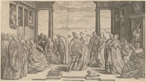 Venetiansk bryllup av Hendrick Goltzius