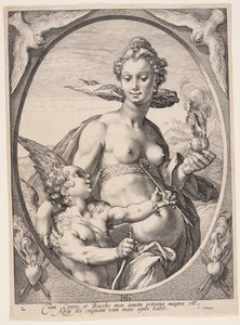 Venus og Amor, fra Tre hedenske guder eller gudinner