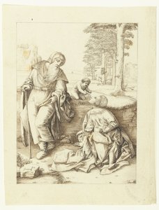 Den hellige familie av Hendrick Hondius (I)
