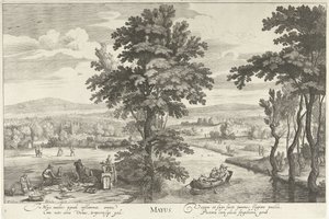 mai, med et selskap i et landskap Mayus (tittel på objekt) De tolv månedene (serietittel)