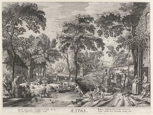 Sommer, et selskap ved en innsjø Aestas (tittel på objekt) The Four Seasons (serietittel)